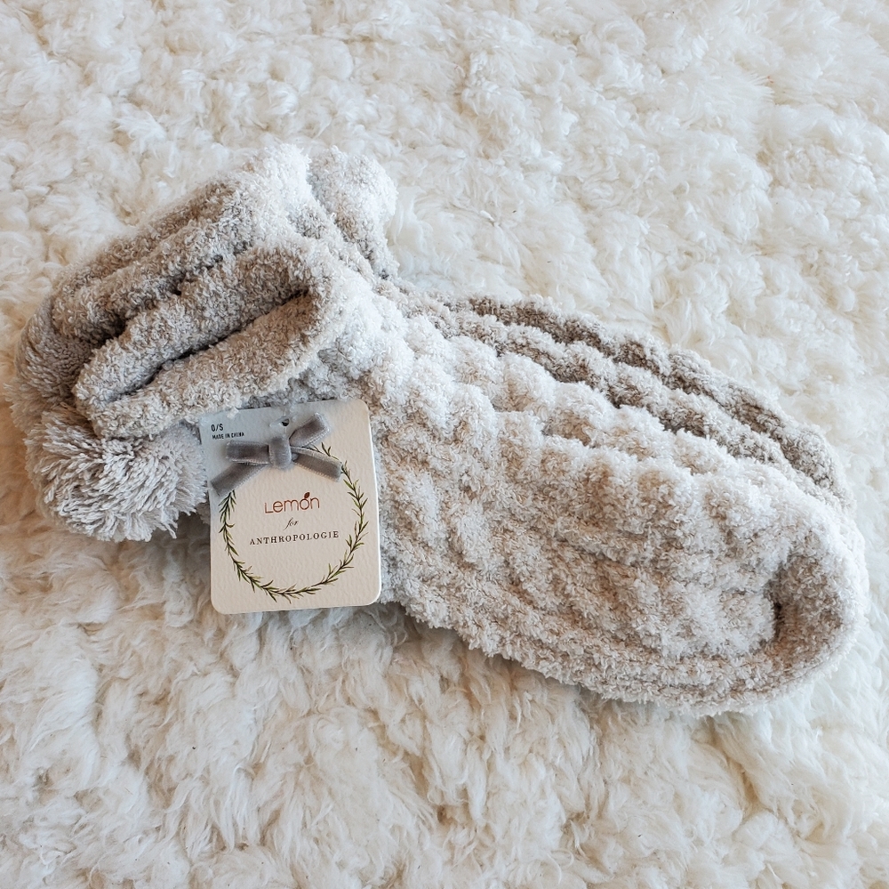 Anthropologie x Lemon Pommed Cableknit Socks - Picture 3 of 5